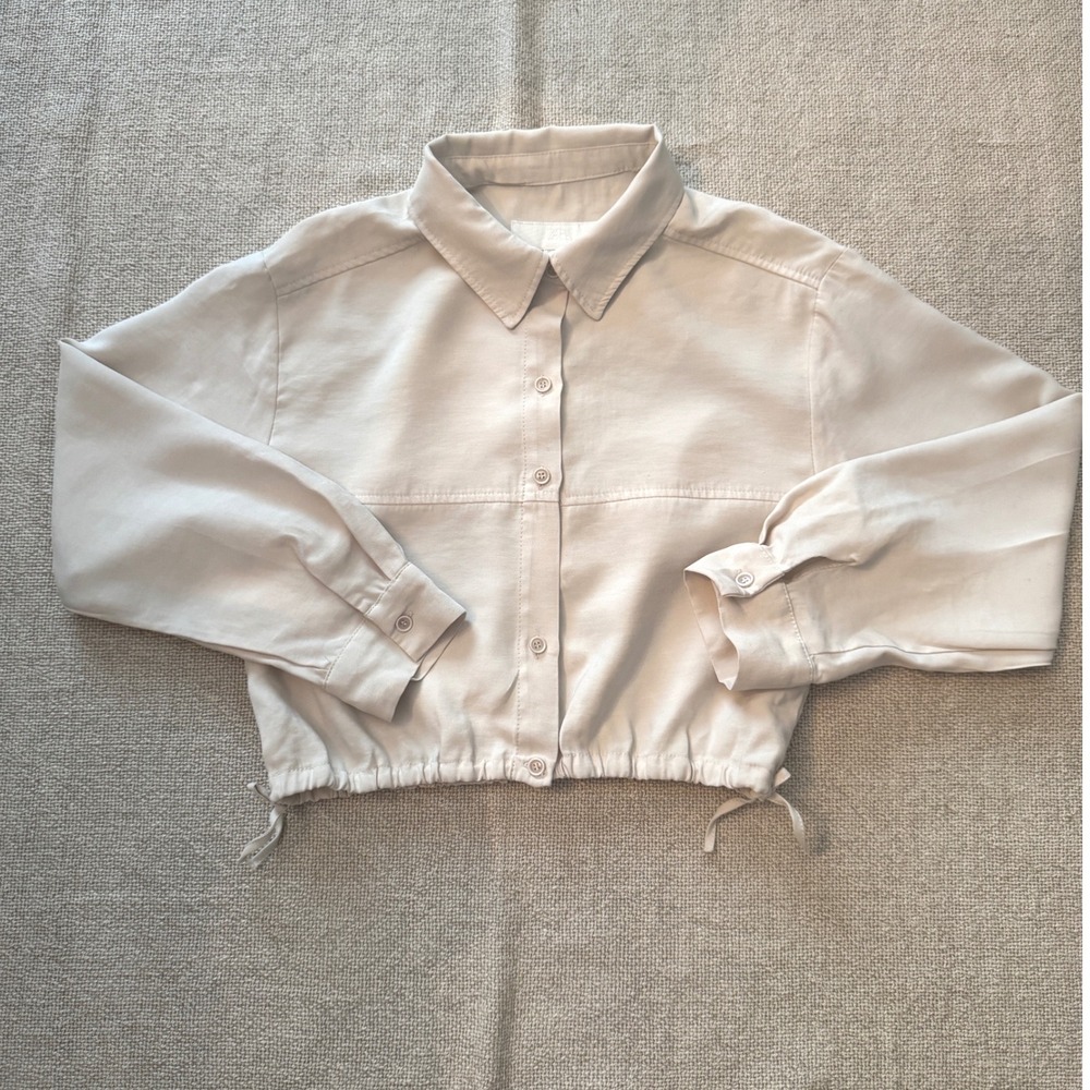 ZARA Girls Cropped Shirt Jacket | Size 11–12 (148 cm)